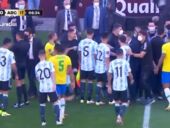 Чиновники и копы в Бразилии остановили игру сборной с Аргентиной из-за несоблюдения карантина. Видео