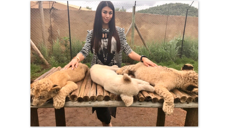 Валерия Томашевская (девичья фамилия) в Lion and Safari Park, что в ЮАР, фото: vk.com