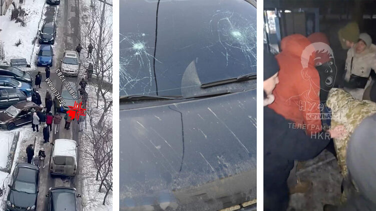 Серія інцидентів з ТЦК (зліва направо): у Рівному, Львові та Кривому Розі