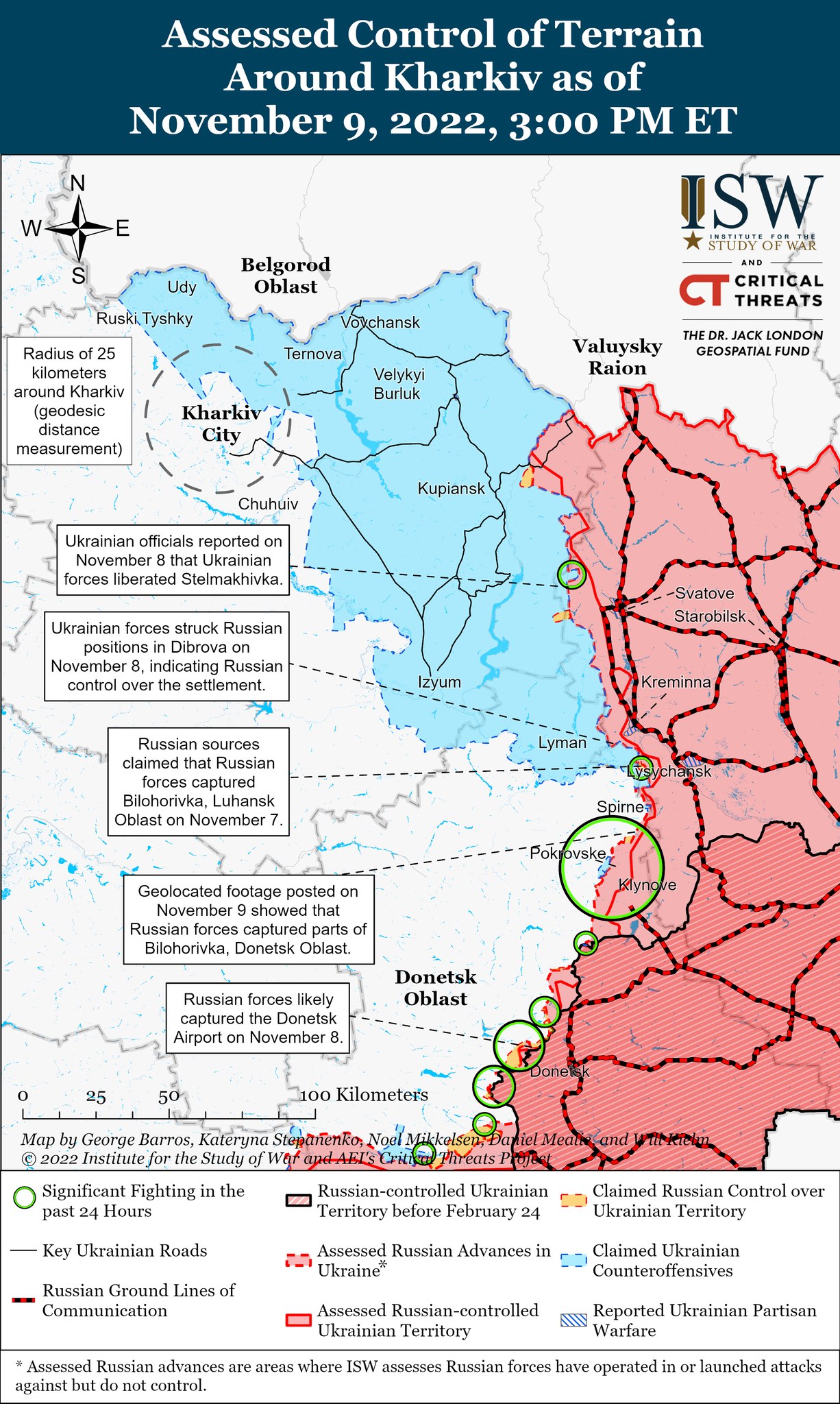 Карты боевых действий в Украине