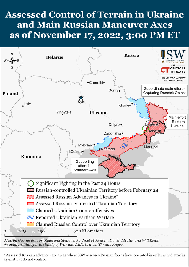 Карты боевых действий в Украине