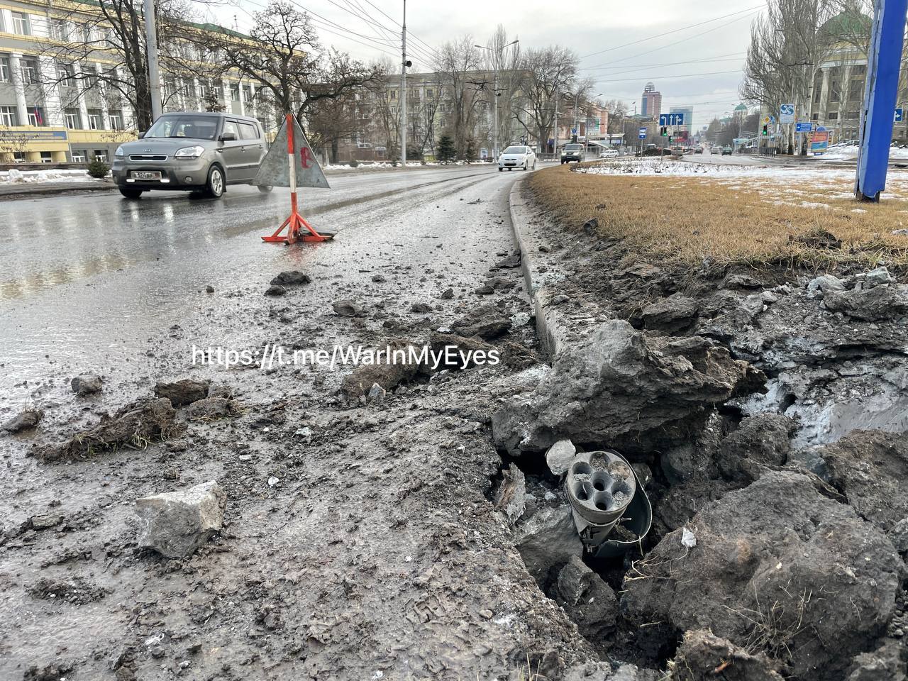 Наслідки обстрілу Донецька