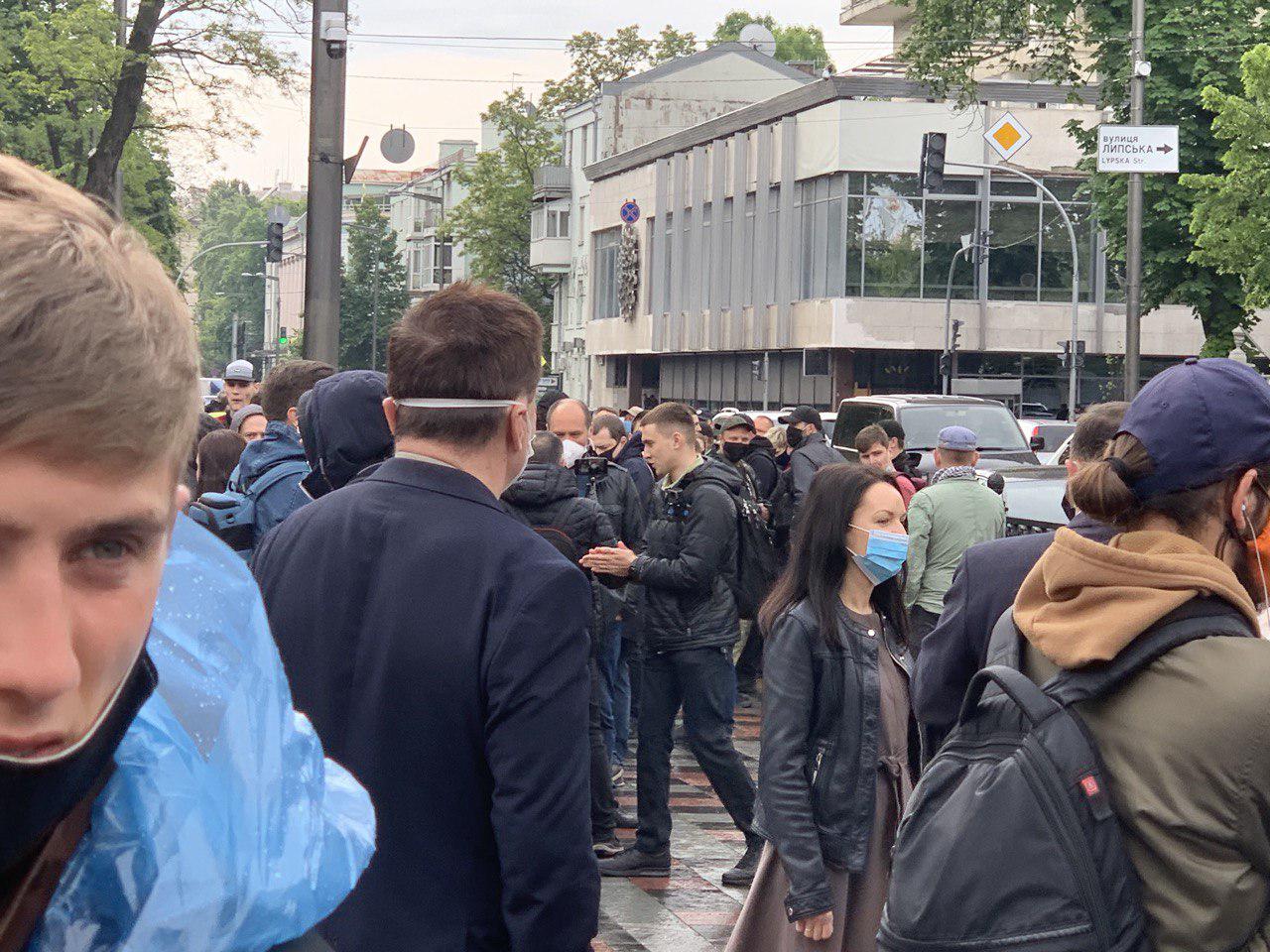 Сергей Стерненко на митинге против Авакова