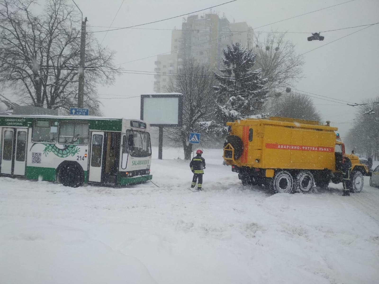 снегопады в Волынской области