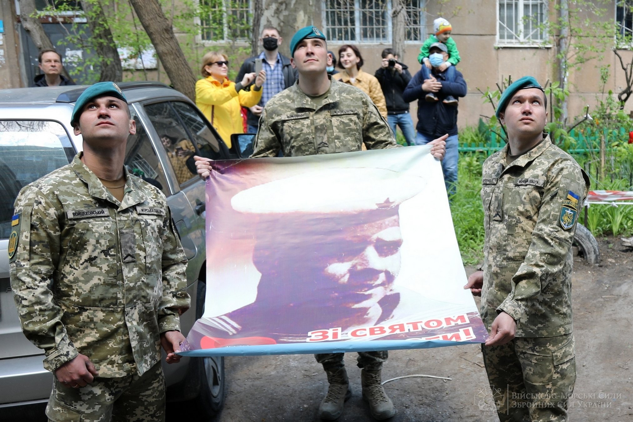 Фото ВМС с поздравления ветерана