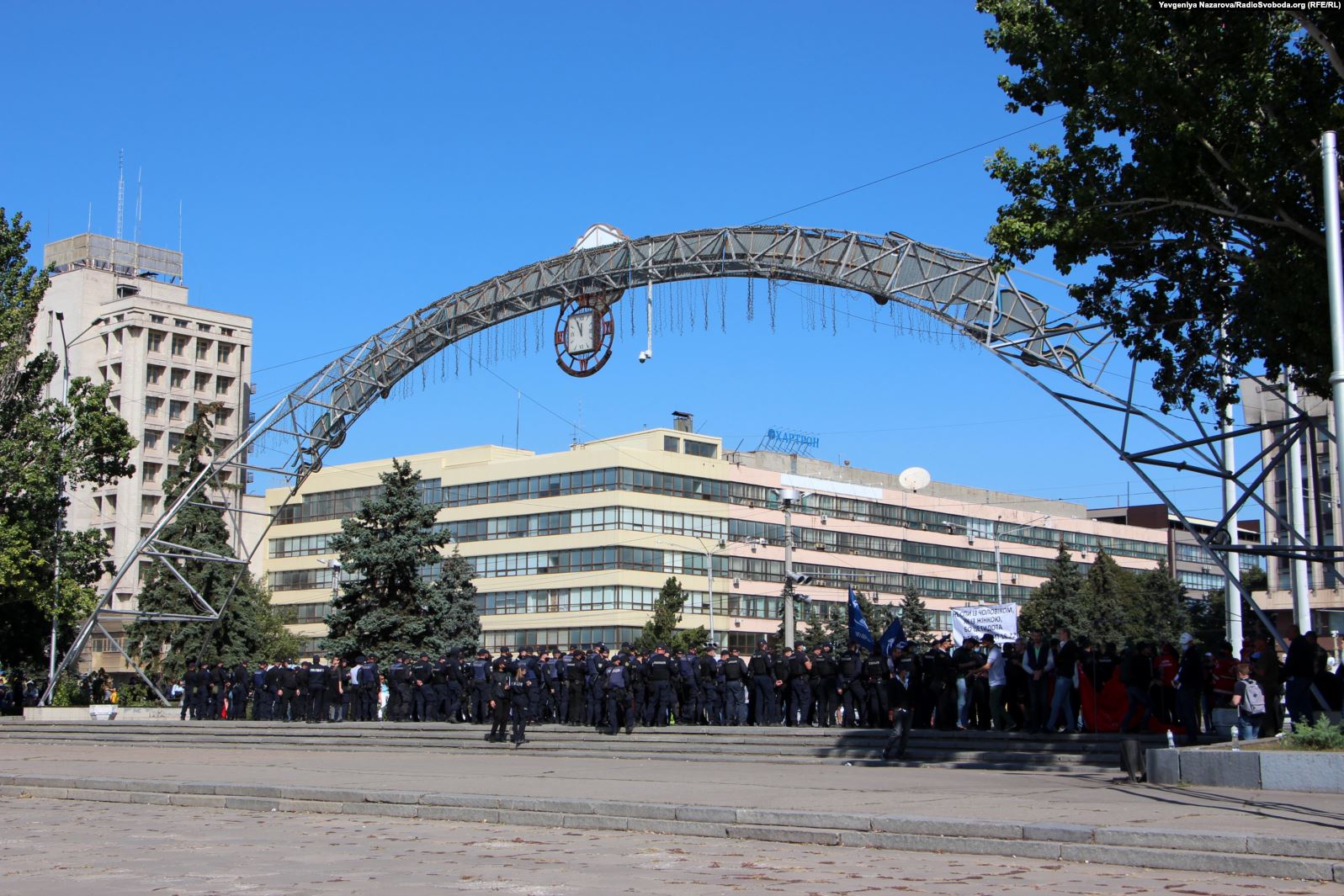 Марш ЛГБТ в Запорожье. Фото: Радио Свобода