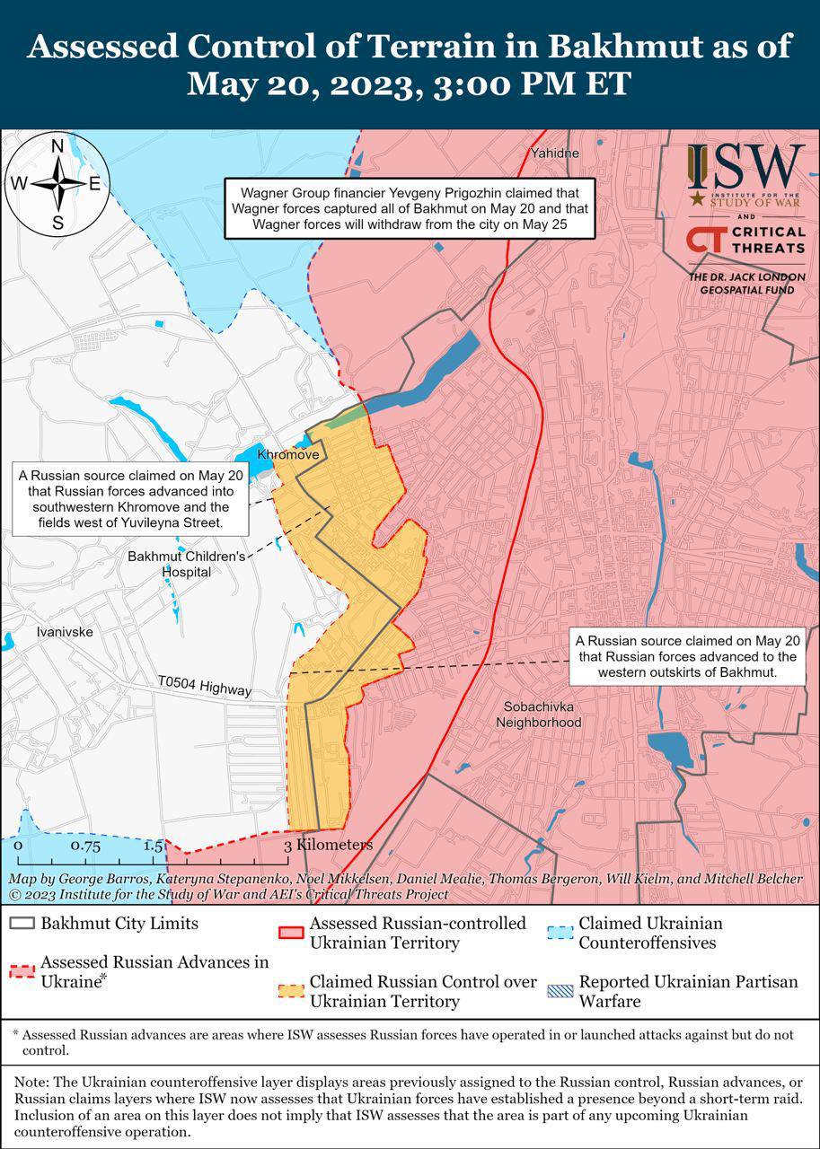 Карта боев ISW