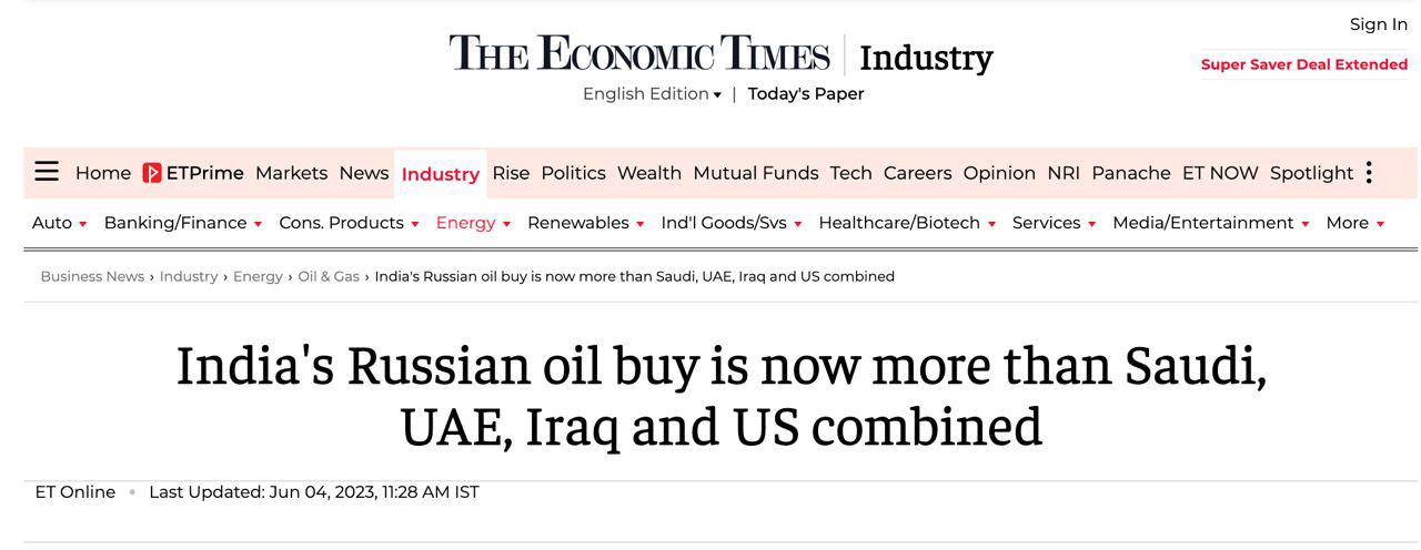 Скріншот із сайту The Economic Times