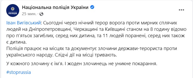 кількість постраждалих внаслідок ракетної атаки