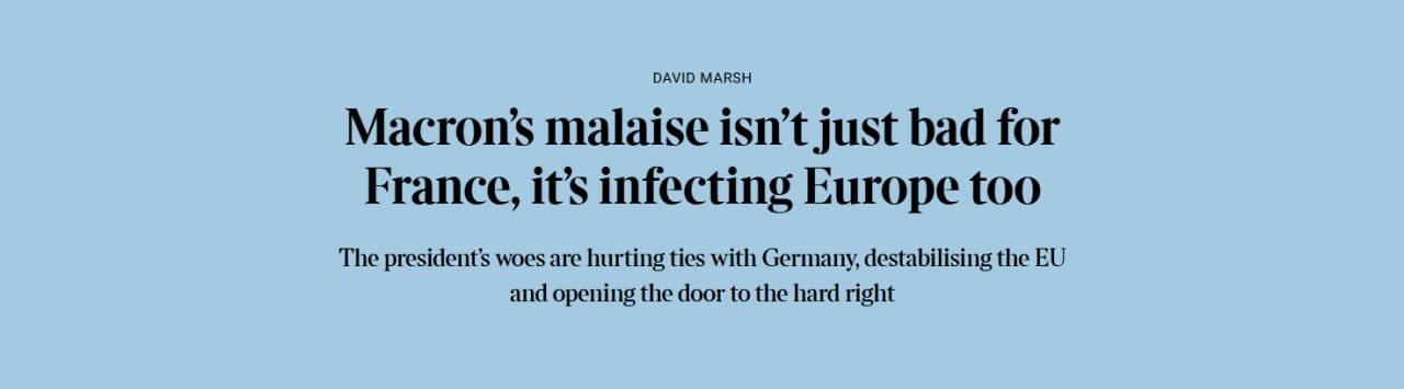 Снимок заголовка на sundaytimes.timeslive.co.za - Макрон теряет реальную власть во Франции