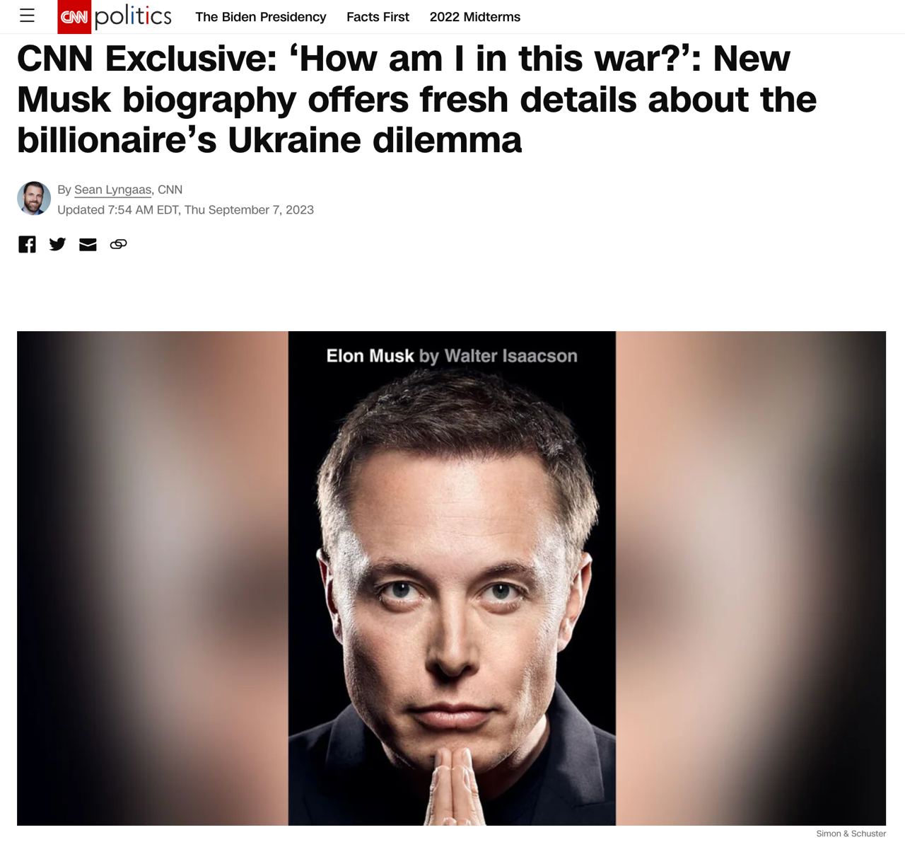 Заголовок в CNN