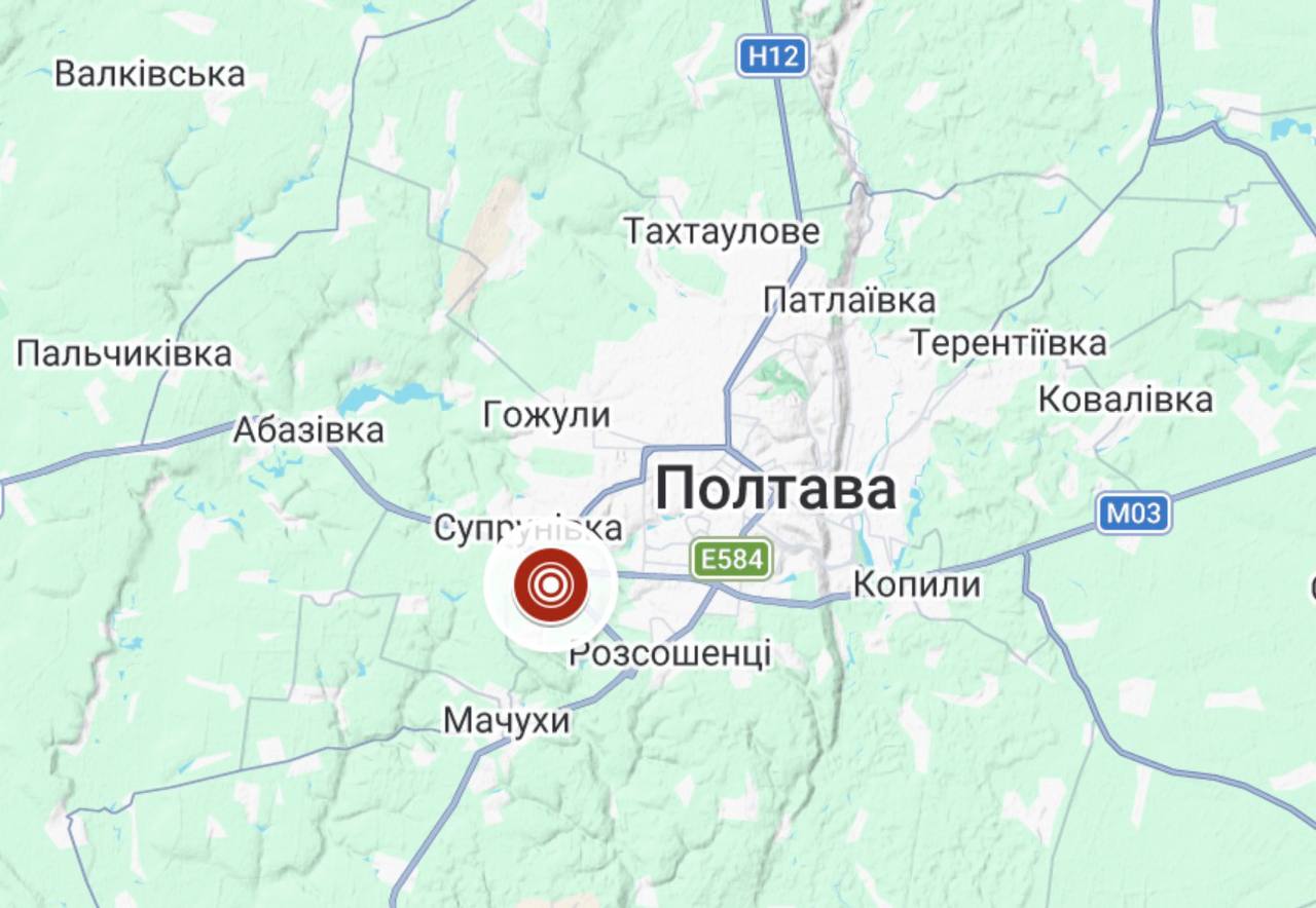 Вінниця. Карта сейсмічної активності. Джерело - gcsk.gov.ua